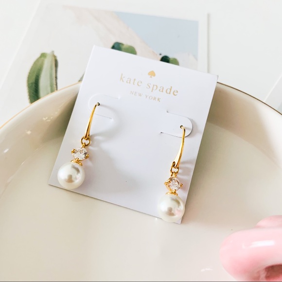 ❗️LAST ONE❗️Kate Spade Pearl Crystal Drop Earrings
